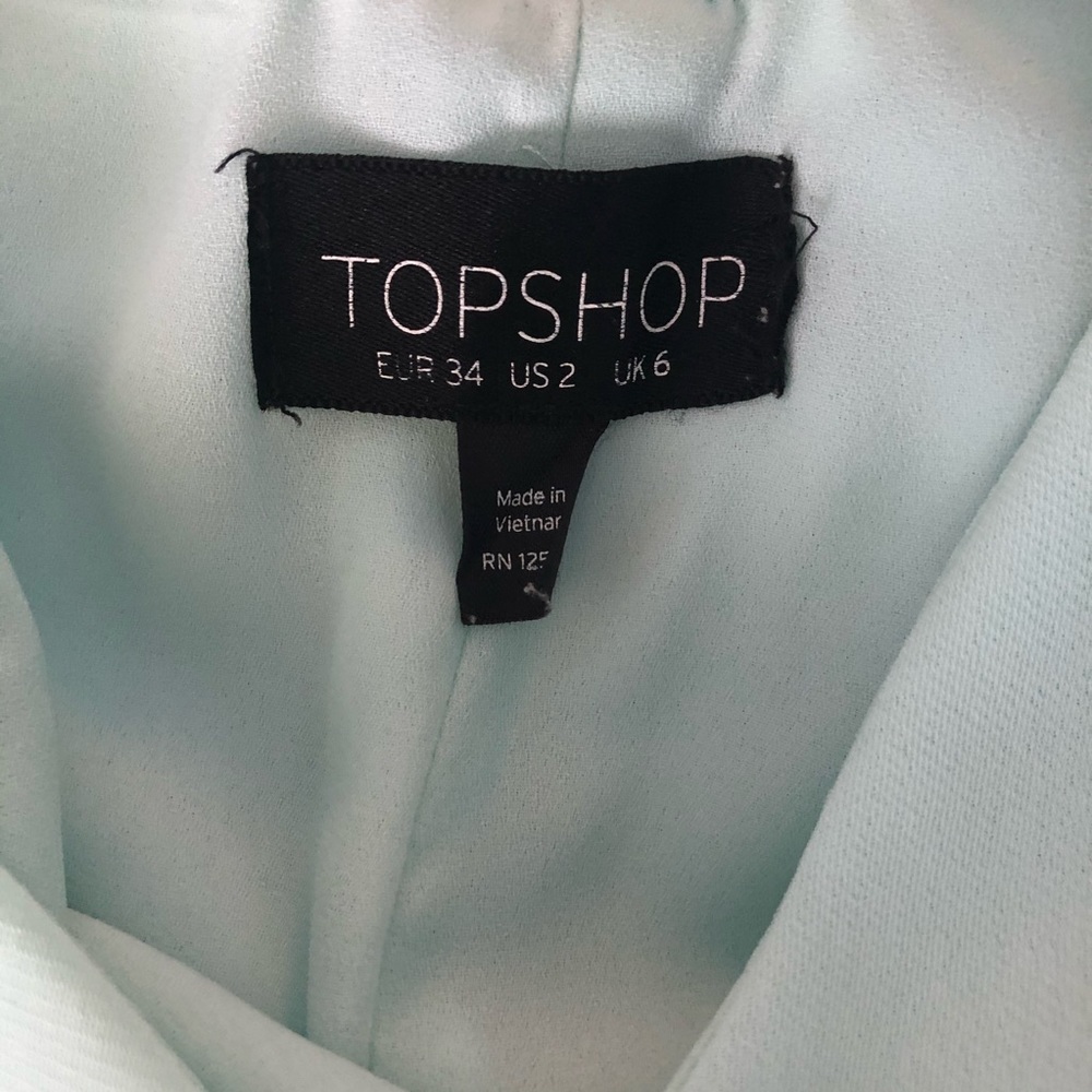 *SOLD* Topshop Mint Green Crisscross Slip Dress - Picture 7 of 7